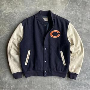 Vintage Chicago Bears Chalk Line Varsity Jacket Made in USA